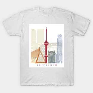 Rotterdam skyline poster T-Shirt